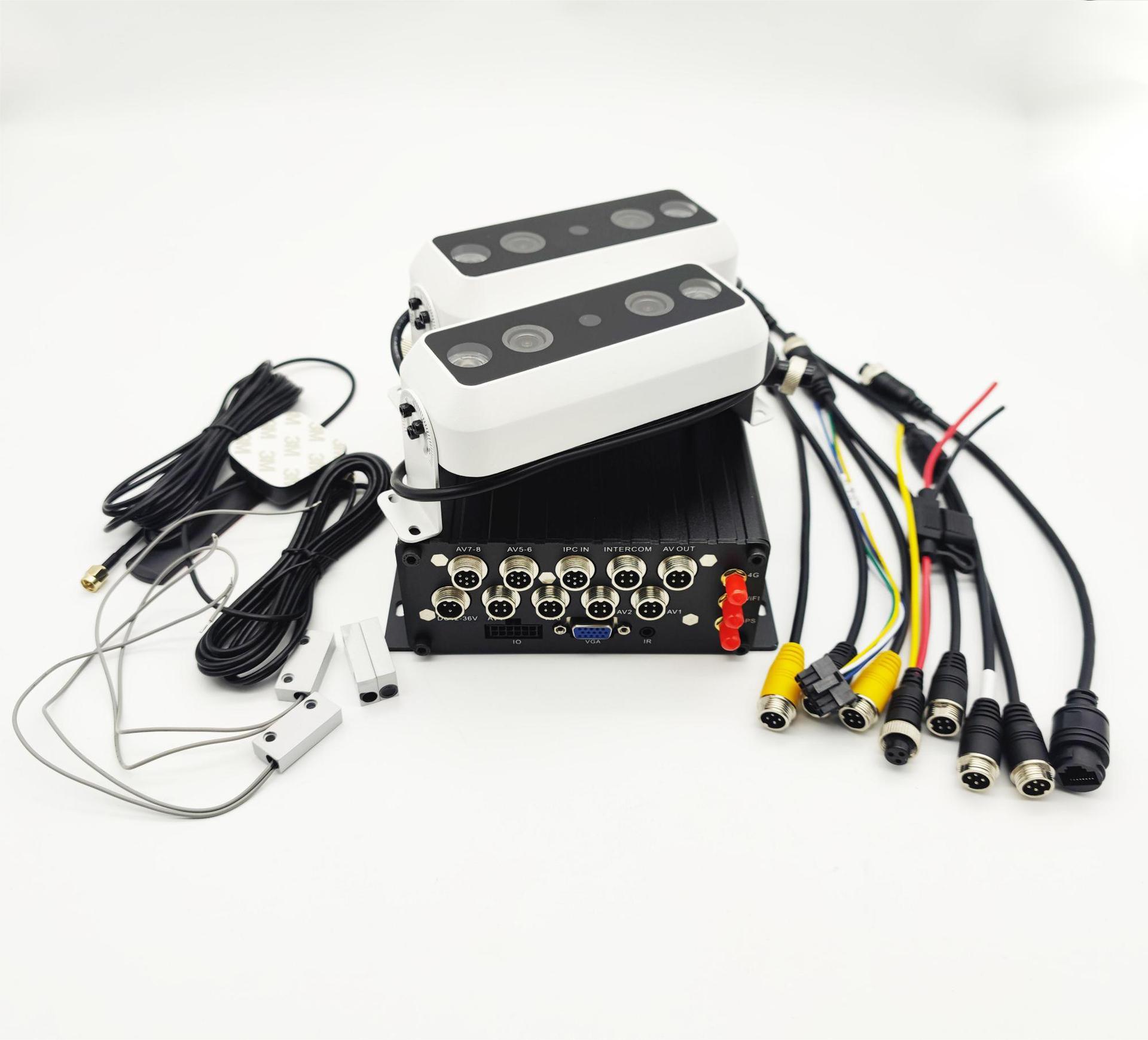 锋莱车载AHD1080P硬盘监控客流一体机音视频录像回放4G WIFI GPS