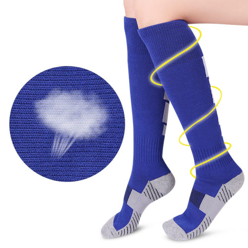 Football socks, stockings, adult thickened non-slip towel bottom sports socks, breathable towel socks
