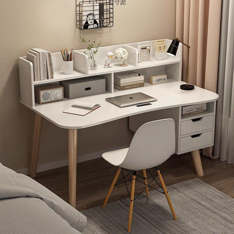 책상과 책장이 통합된 학생용 가정용 책상 간단한 침실 학습 테이블 간단한 사무실 데스크탑 컴퓨터 테이블