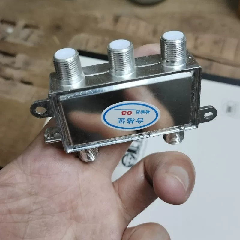 Weimai WMZ-308 кабельное ТВ разветвитель 1-вход 3-выходный под-CCTV сигналный разветвитель