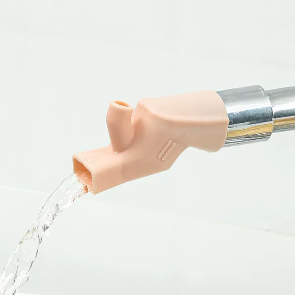 Silicone Faucet Extender Connector for Children's Handwashing Device, Splash-Proof Water Guide Extension