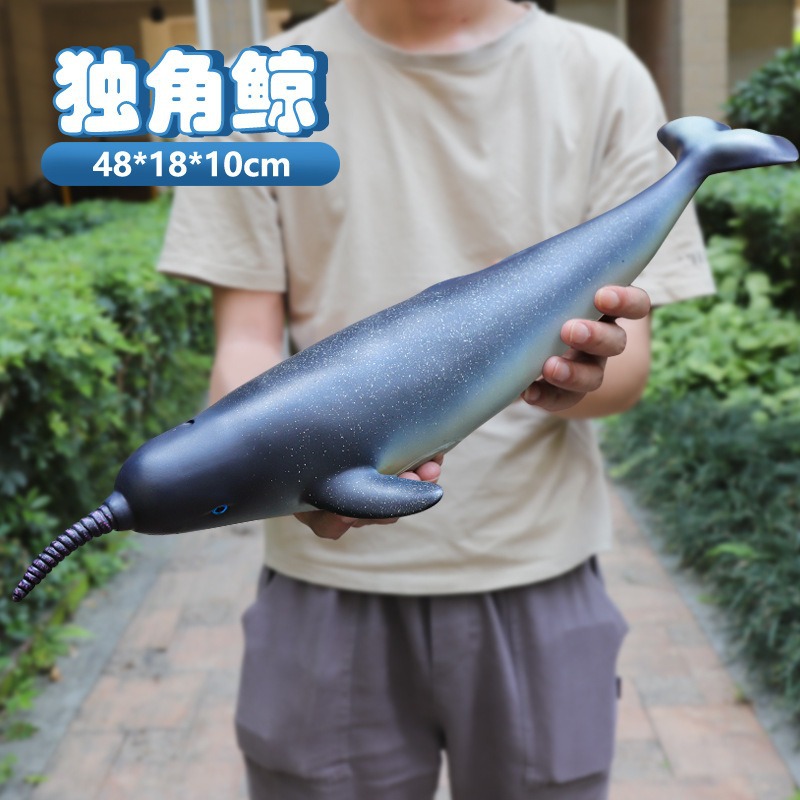 Dolphin, animal marino, gran tiburón, niño, juguete, simulación de goma suave, niño, mundo submarino, modelo de ballena al por mayor