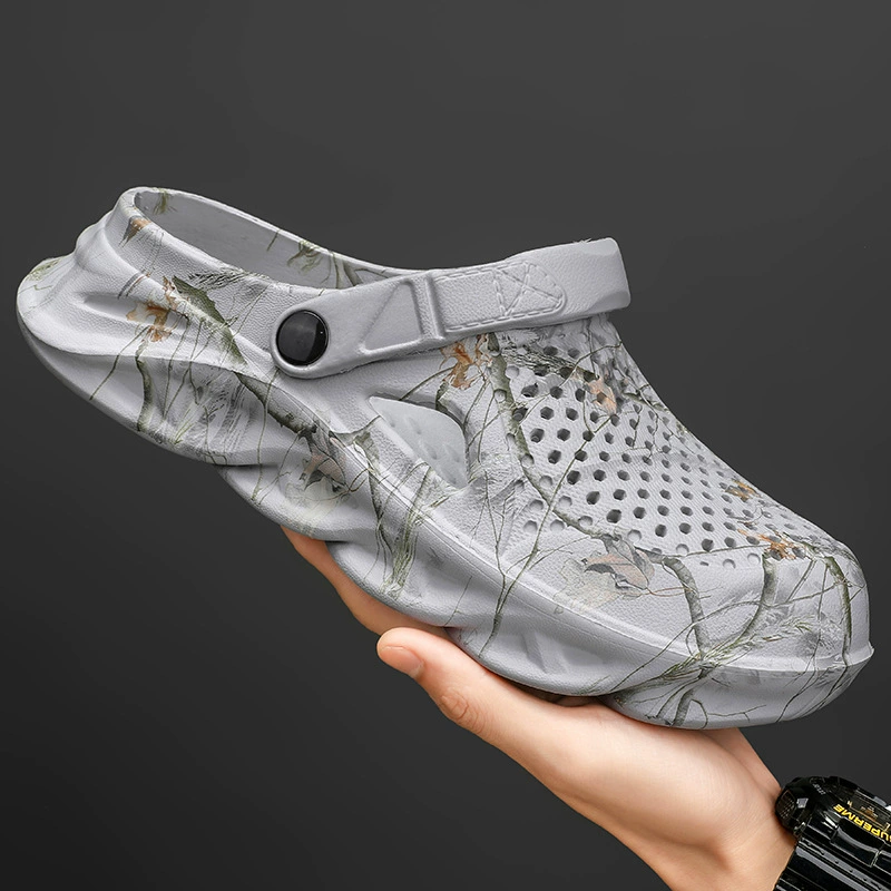 2024 новые мужские летние ботинки Baotou дыры носить полутолосные пляжные сандалии