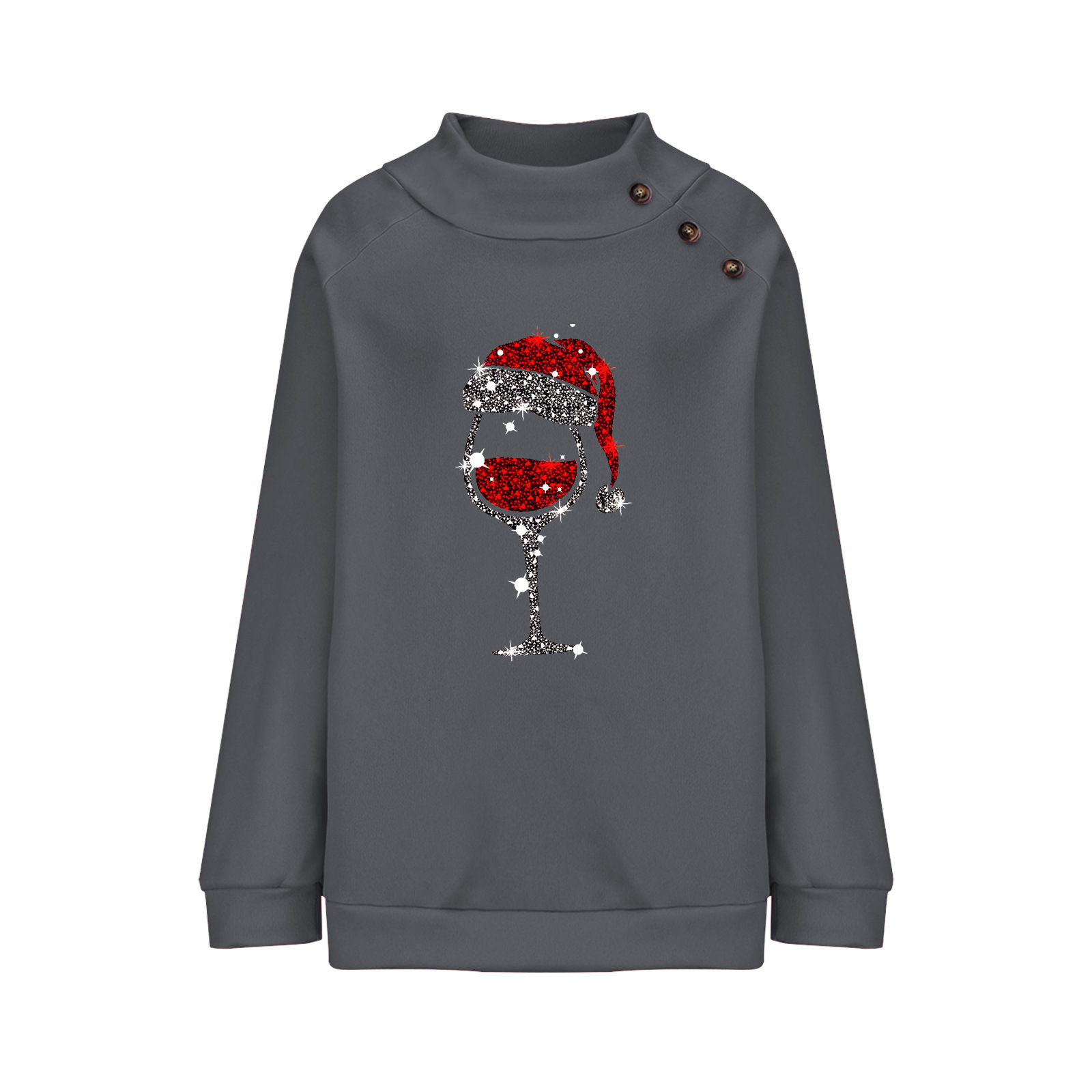 Title 6, Maglione natalizio da donna con girocollo, bott...