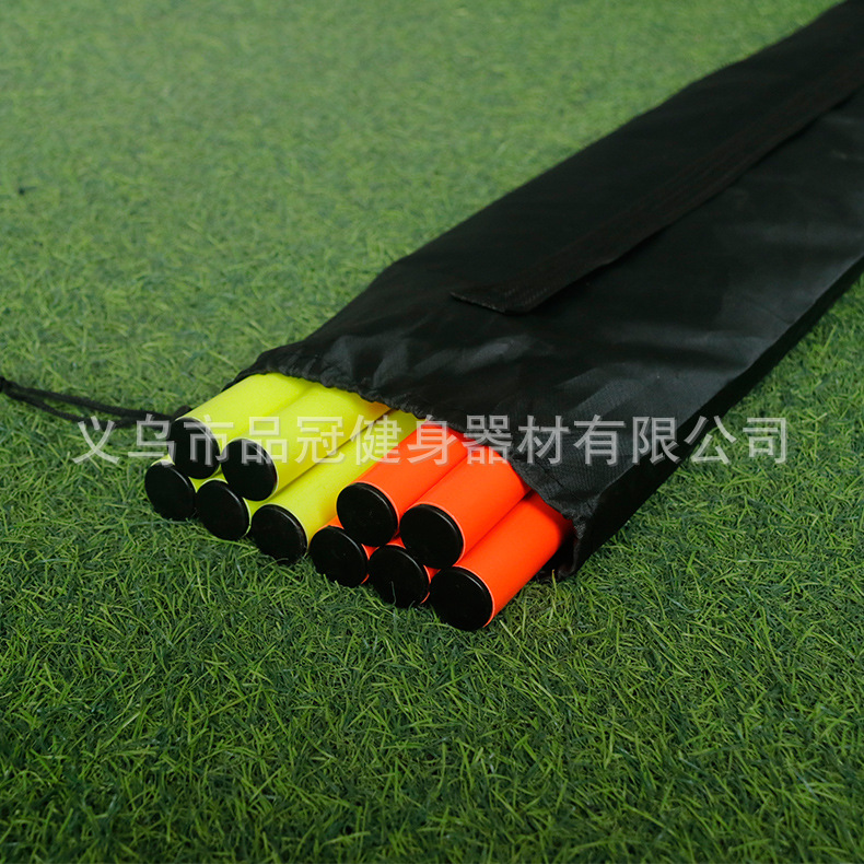 Vara de señal en forma de serpiente de bobinado Varilla de advertencia Varilla de pie asta roja y blanca varilla telescópica Cruz Varilla de fútbol equipo de entrenamiento