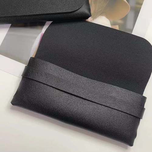 New Fashion Belt Glasses Case Leather Matte Fabric Portable Simple Glasses Bag Manufacturer Wholesale Delivery