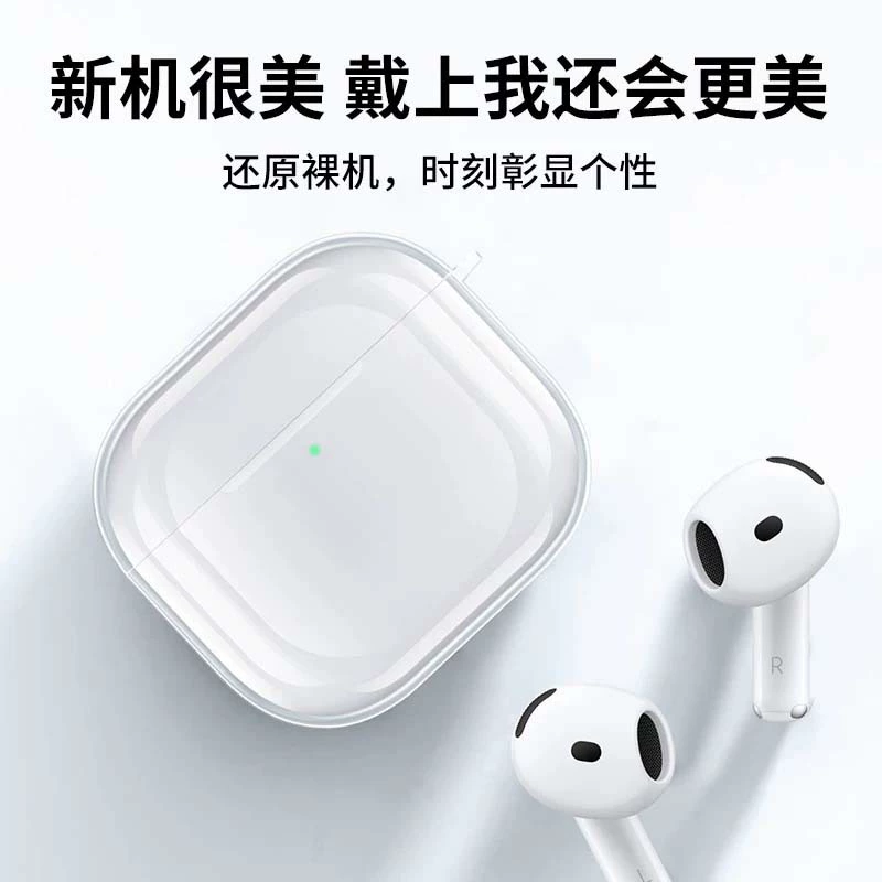 Protective Case (Apple) AirPods Pro3 — Transparent TPU/PC, Drop Protection, Compatible Models