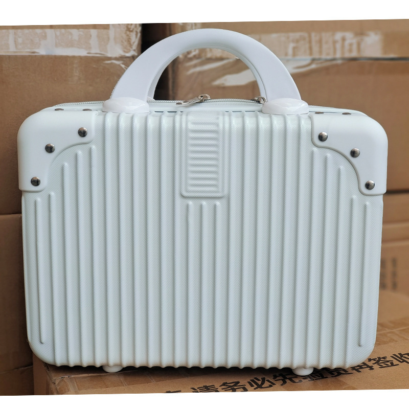 14 inch white corner suitcase student small makeup suitcase mini holiday gift box factory wholesale 14 inch white corner suitcase student small makeup suitcase mini holiday gift box factory wholesale