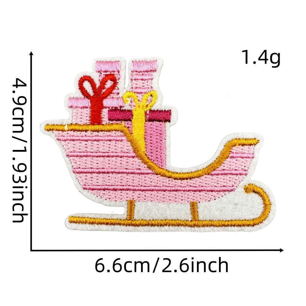 3g Weight Clothing Sticker Patches Classification 1 Piece Quantity Nonwoven, Polyester Material Christmas Festival Christmas Tree, Snowman, Snowflake Pattern Cute Style 1 Piece Cute Christmas Tree Snowman Snowflake Nonwoven Polyester Clothing Sticker Patches 3
