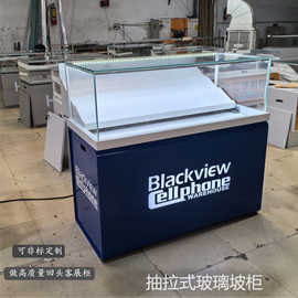 新款手机展示柜台阶梯式柜钢化玻璃柜数码产品陈列柜精品柜