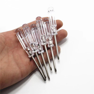 Crystal transparent screwdriver 3.0 cross word mini multi-function small screwdriver toy home appliance distribution wholesale