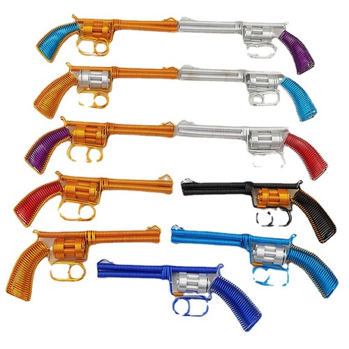 [Revolver] Creative handmade metal model gun, home furnishings, color aluminum wire crafts collection