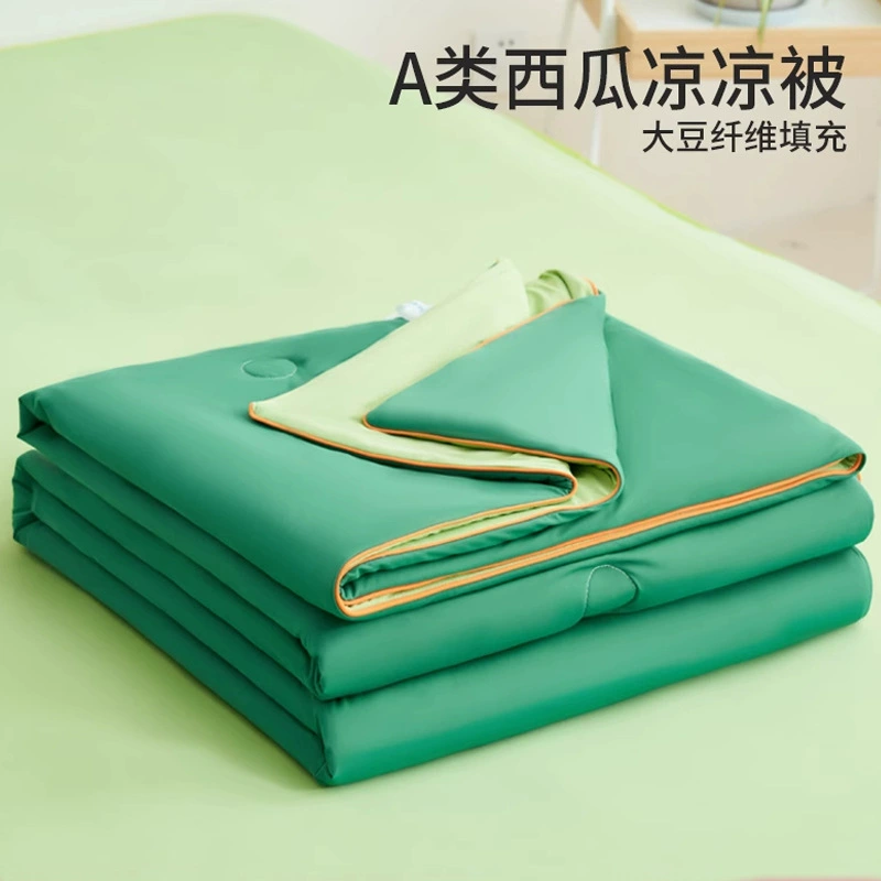 Летнее одеяло из ледяного шелка с кондиционером для двоих, прохладное соевое одеяло, тонкое одеяло, сердцевина одеяла, которую можно стирать в машине.