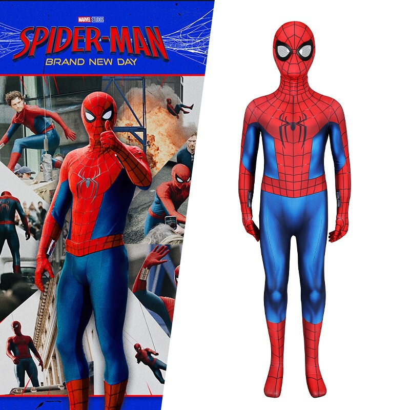 New in stock: Spider-Man 4: A New Day Peter Parker cosplay costume for children and adults New in stock: Spider-Man 4: A New Day Peter Parker cosplay costume for children and adults