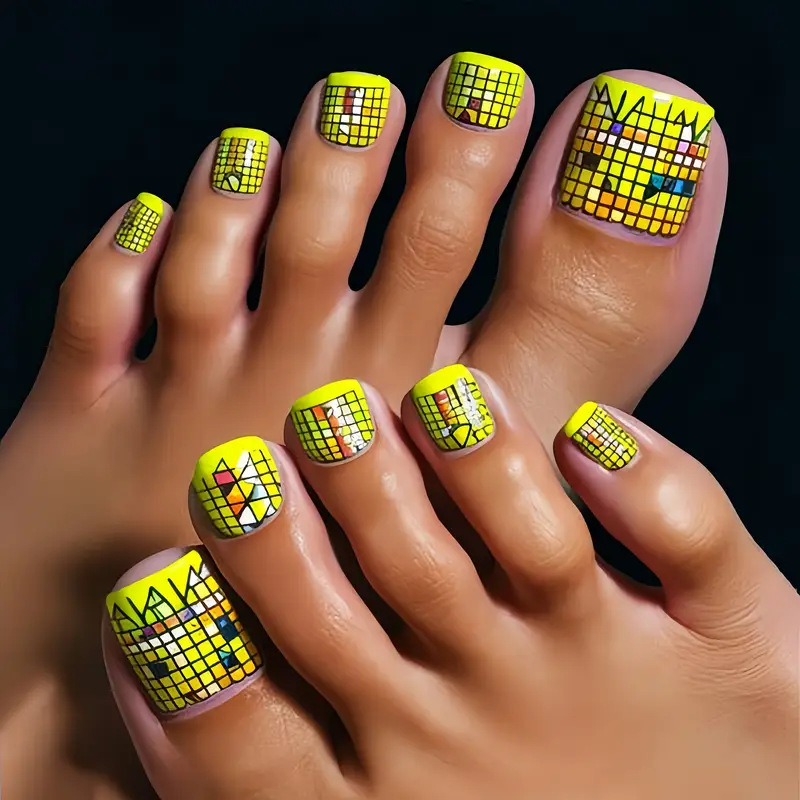 Use un parche de uñas de pies use un parche de uñas de verano brillado francés bordes blancos rosa puro de uñas de los pies