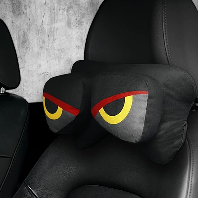 Headrest: Cartoon Neck Pillow Car - demon-eye-headrest-single-two-recommended-for-one-car