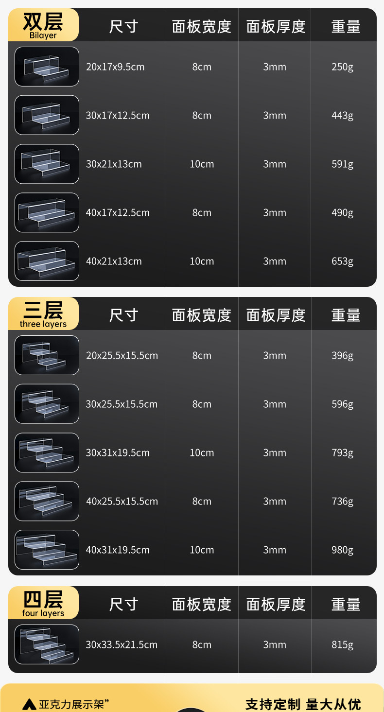 阶梯展示架