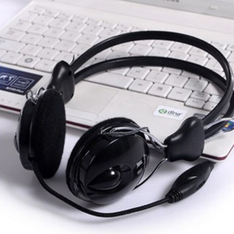 Head-Mounted Computer Headphones, Desktop Laptop, Office, Home, Portable Headphones, Wired Internet Cafe Games Wholesale