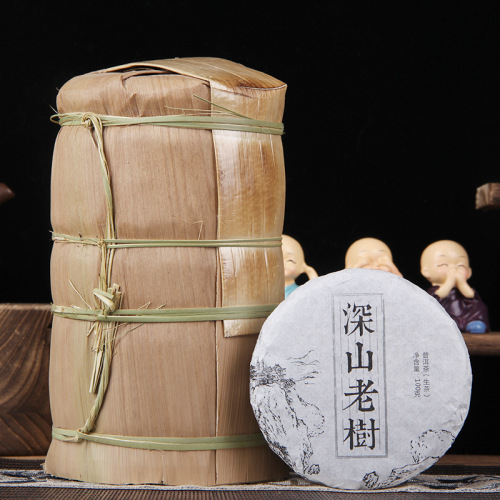 Wholesale Aged Deep Mountain Old Tree Ecological Pu-erh Tea Pu-erh Raw Tea Seven Seeds Cake 100g Yunnan Tea