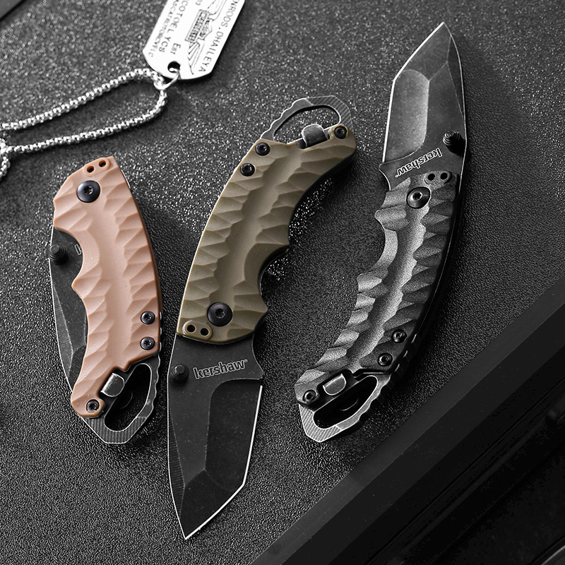 Kershaw8750 cuchillo plegable de camping cuchillo plegable de aventura al aire libre mini cuchillo de frutas artefacto portátil de camping