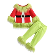 R 56162 Grinch Cosplay Costume ��ë�ַ�װ ŷ���羳����ѷ