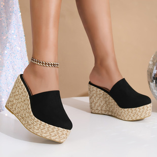 N 78939 Plus Size �q�� Wedge Sandals ��a�q���¸���Ь