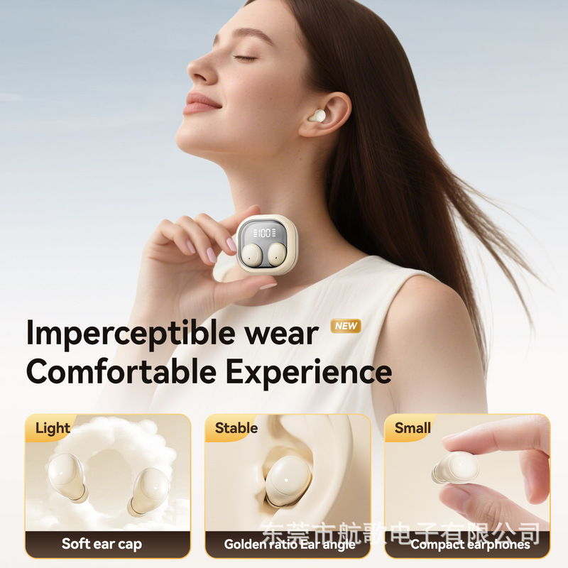 Cross-Border New Sleep Headphones, Painless to Wear for a Long Time, Bluetooth Headphones M125, Lightweight, Mini, Compact, Noise Reduction, Digital Display, Long-Lasting