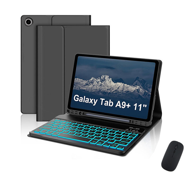 Suitable for 2025 Samsung A11Plus Bluetooth Keyboard Protective Case A9+ Tablet Case Tpu Spain Cross-Border