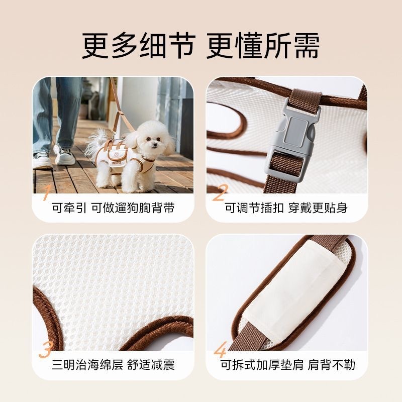 犬用バッグ、屋外用ポータブルで通気性のあるペット猫用バッグ、牽引バックパック、持ち運び可能、斜め掛け可能、アウトドアバッグ、ペットキャリーバッグ|undefined