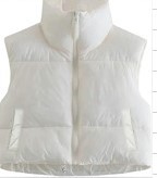 Chaleco de algodón de estilo europeo y americano Chaleco de invierno de las mujeres Chaleco de algodón engrosado chaleco sin mangas de pan