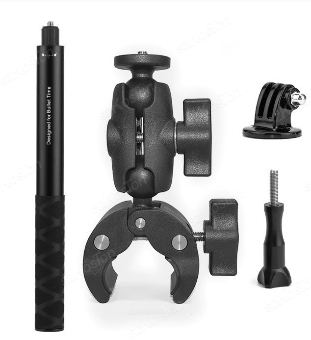 越境専用双頭強力カニ爪クランプ屋外手ぶれ補正オートバイ固定ブラケットスポーツカメラライディングブラケット