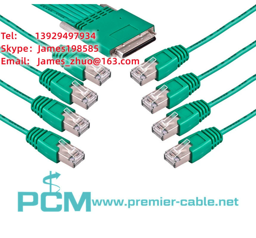 Кабель Cisco Cabo-Octal-Async Octal HD-68 male SCSI к 8×RJ-45