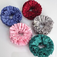 花儿朵朵发圈mona同款法式高级氛围感绣球花缎面头花头饰小众发饰