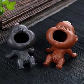 创意紫砂尿童茶宠家用可养茶台摆件趣味撒尿娃娃茶玩功夫茶具配件