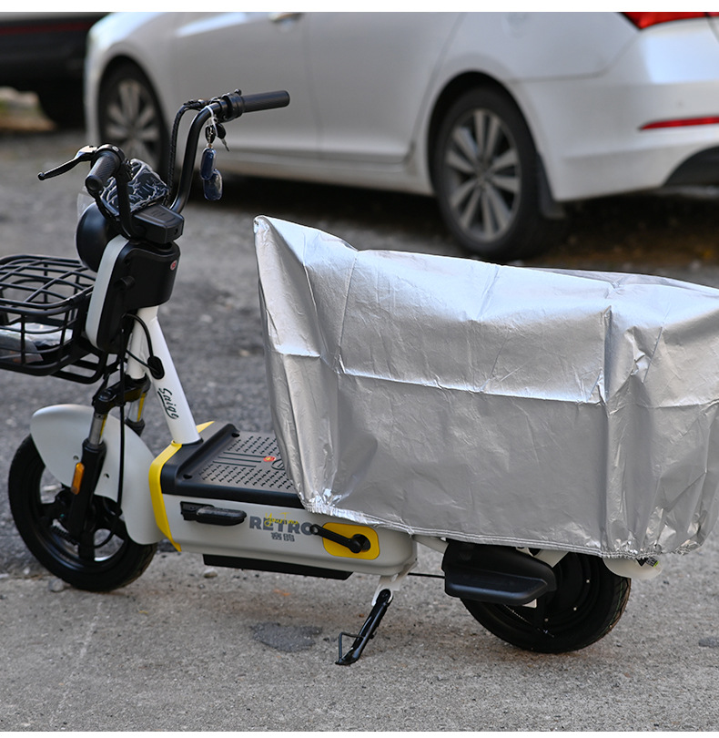 Electric Vehicle Cover, Rainproof Cover, Sunshade, Waterproof, Snowproof, Frostproof Cover, Electric Motorcycle Seat Cover, Dustproof, Thickened Oxford Cloth