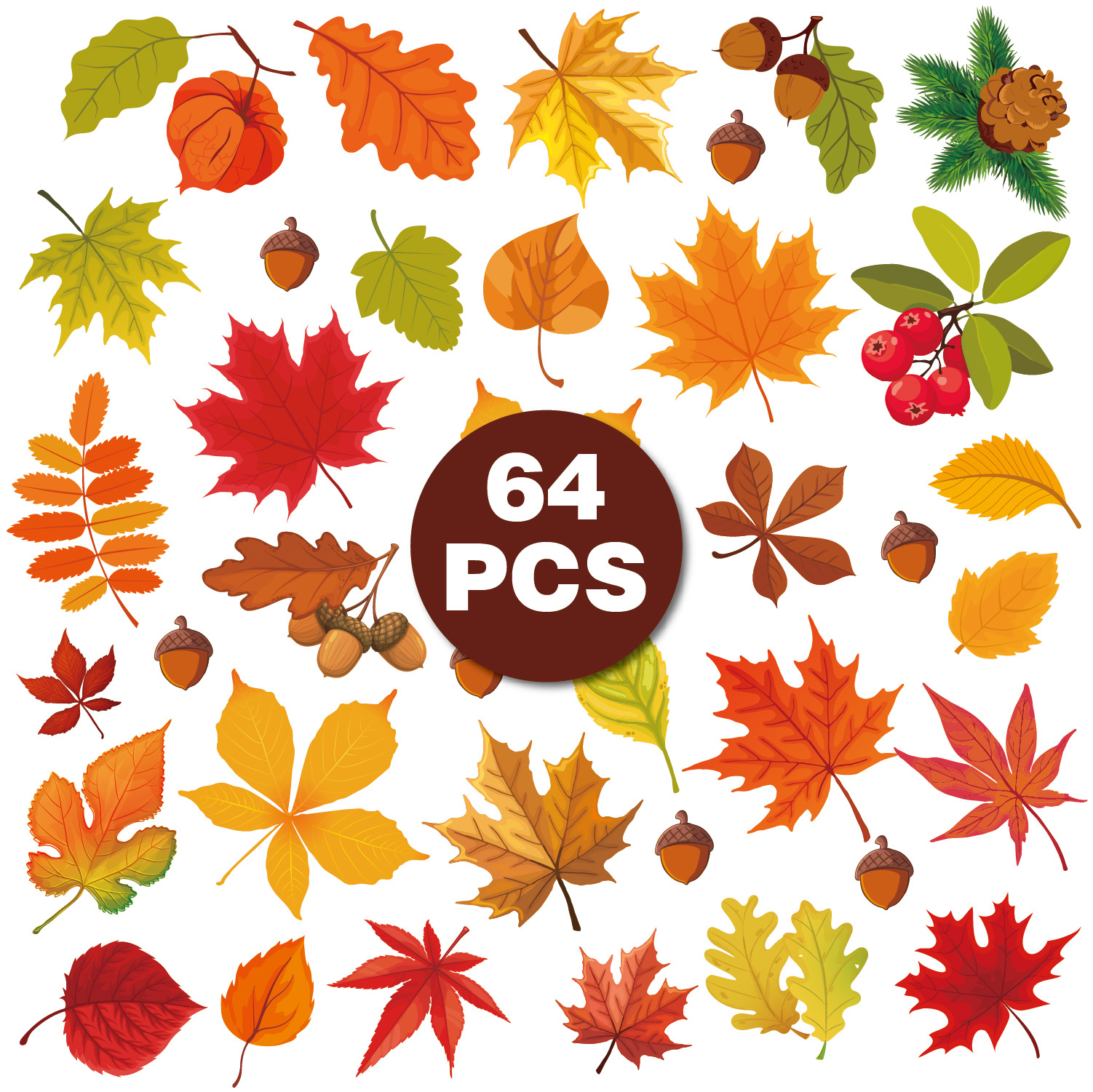 秋季枫叶窗贴-05