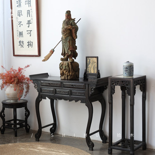 Pick up wood | table nave incense table for solid wood Chinese antique Ming and Qing classical warped incense table porch table