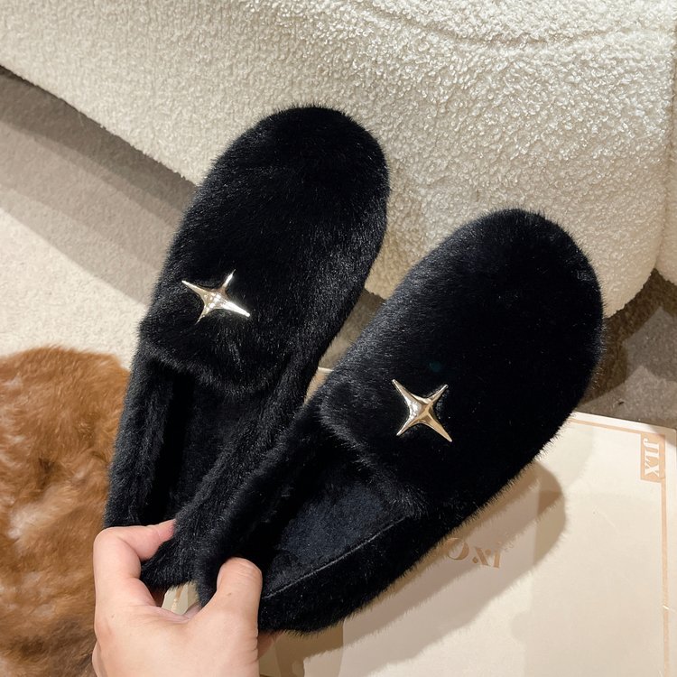 Scarpe casual donna in velluto imbottito calde invernali_voghion.com