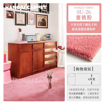 Car Carpet: Full Coverage for Bedroom, Living - su-26-peach-powder