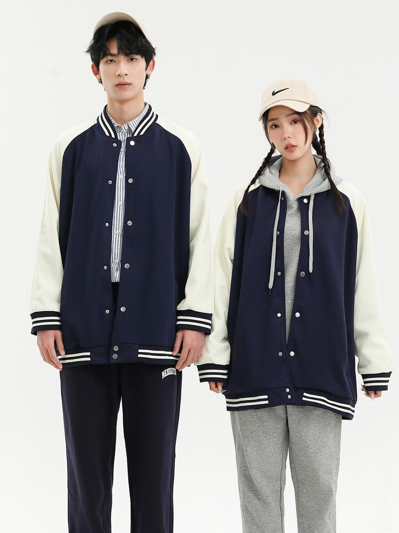 2024 otoño y invierno nuevo color de la chaqueta de vuelo de algodón 320G chaqueta de béisbol masculino y femenino logotipo de impresión