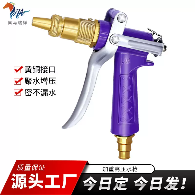 洗车机专用内外丝洗车水枪高压水枪家用园林水枪洗车工具国马瑞祥