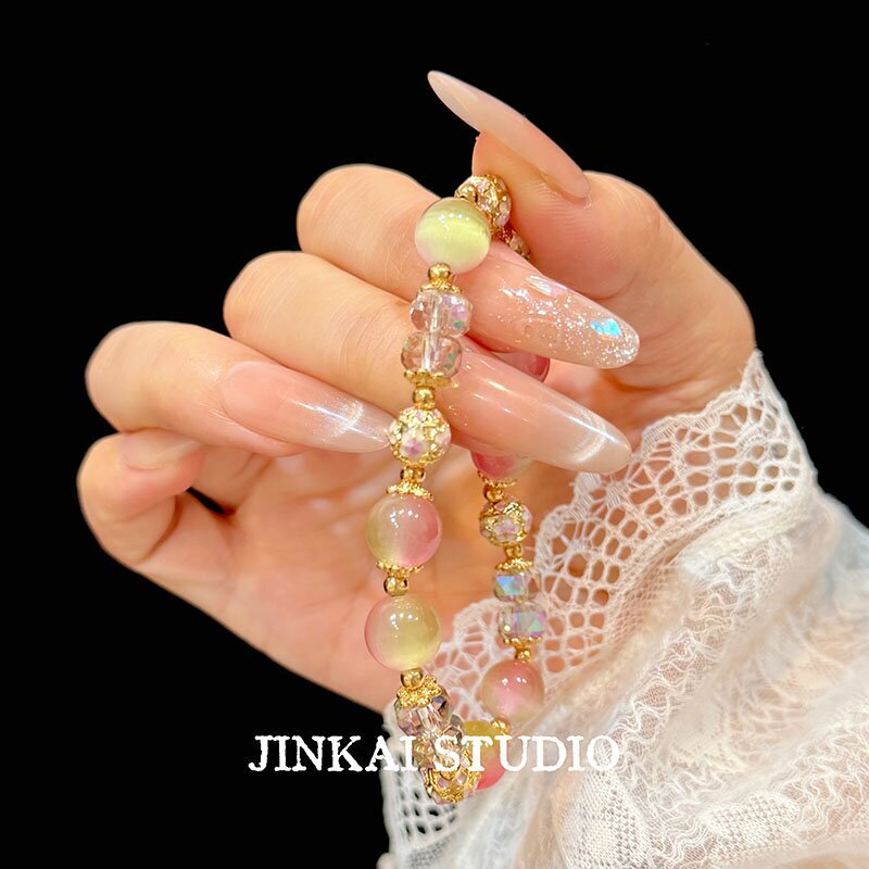 2026 New Pink Beaded Bracelet for Women, Light Luxury, Niche, Exquisite, High-end Feel, Extremely Attractive, Versatile Accessory 2026 New Pink Beaded Bracelet for Women, Light Luxury, Niche, Exquisite, High-end Feel, Extremely Attractive, Versatile Accessory