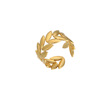 Small universal golden ring stainless steel, European style, wholesale
