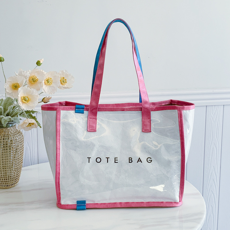 fashionable capacious handheld leather bag