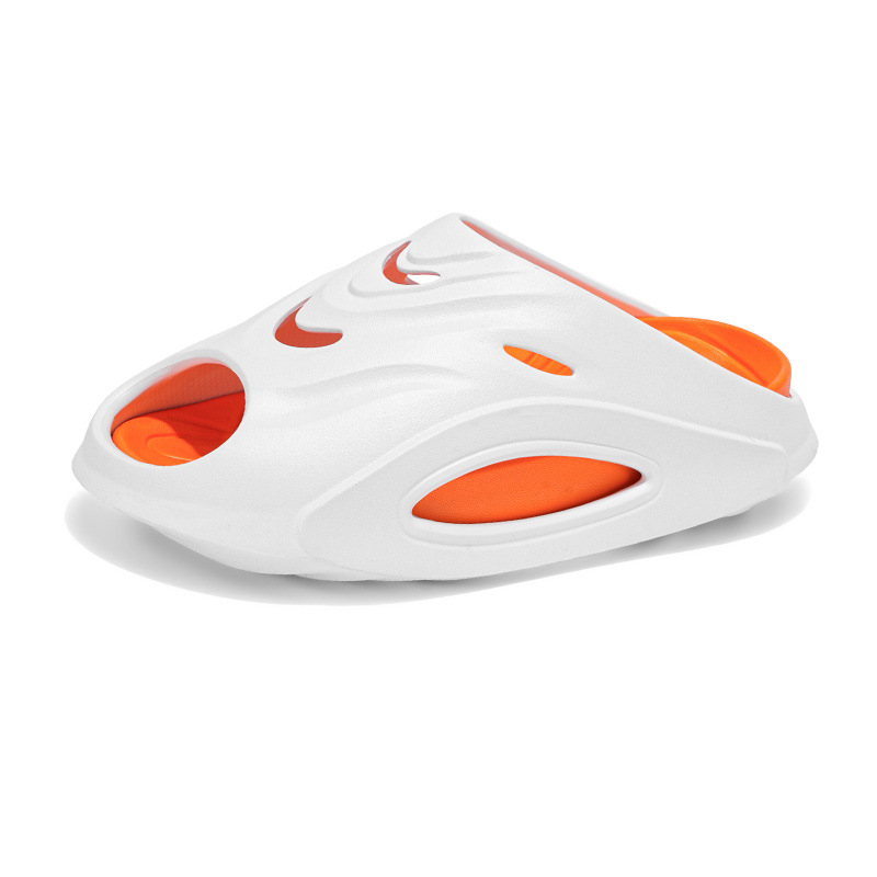 Zapatillas de mierda de marca de marea para hombres verano 2025 nuevo exterior antideslizante interior EVA zapatillas de playa frías