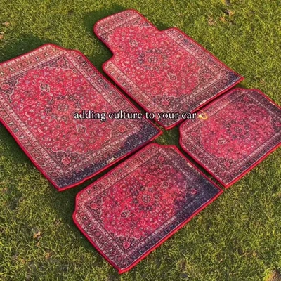 Avtomobil döşəmə paspasları — Easy-care Four-piece Set - car-floor-mats-17-3344cm-two-piece-pack
