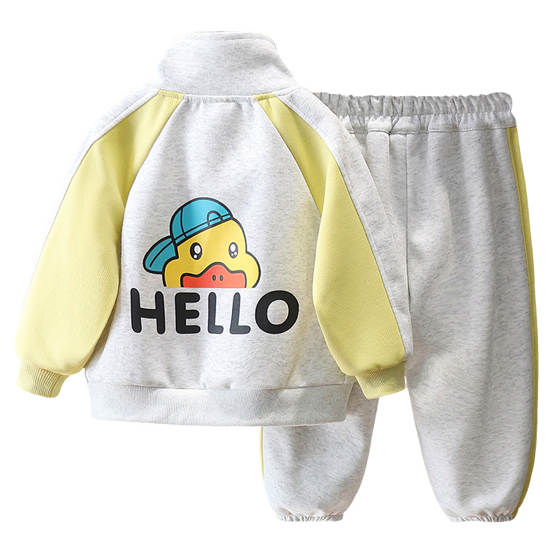 7848 Trajes de primavera para niños, uniformes de béisbol a juego de colores para niños, pantalones de dos piezas, ropa deportiva de celebridades de Internet de primavera y otoño