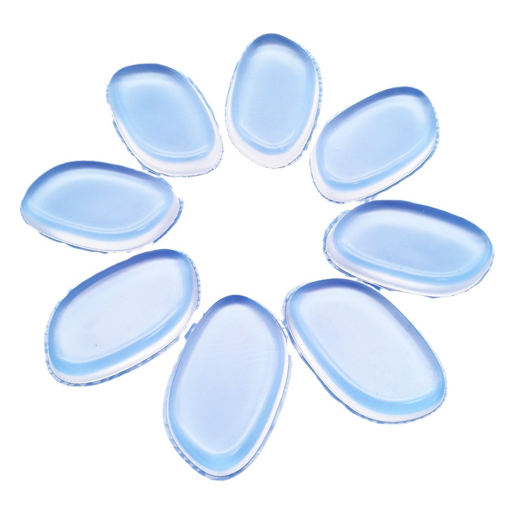 Las herramientas húmedas y secas de doble cara de belleza no comen polvo Polvo de maquillaje de silicona transparente soplo de látex súper suave gota de agua redonda 3D