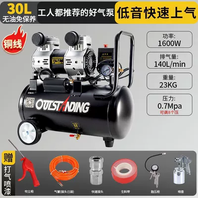 Woodworking Air Pump — Hava kompressorları - new-30l-s1600-comes-with-a-free-spray-bottle-tire-pressure-gauge-and-a-highly-recommended-air-pump-by-workers-its-a-breeze-to-use
