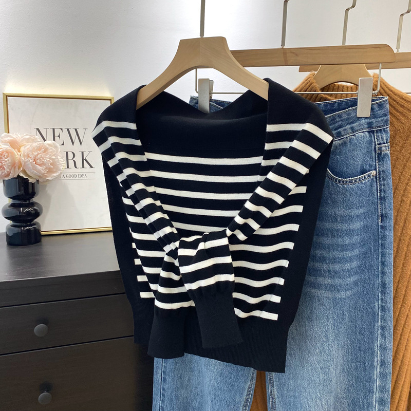 Autumn New Korean style western style all-match knitted shawl boutique CHAO fine wool shawl-style outer wear A9120
